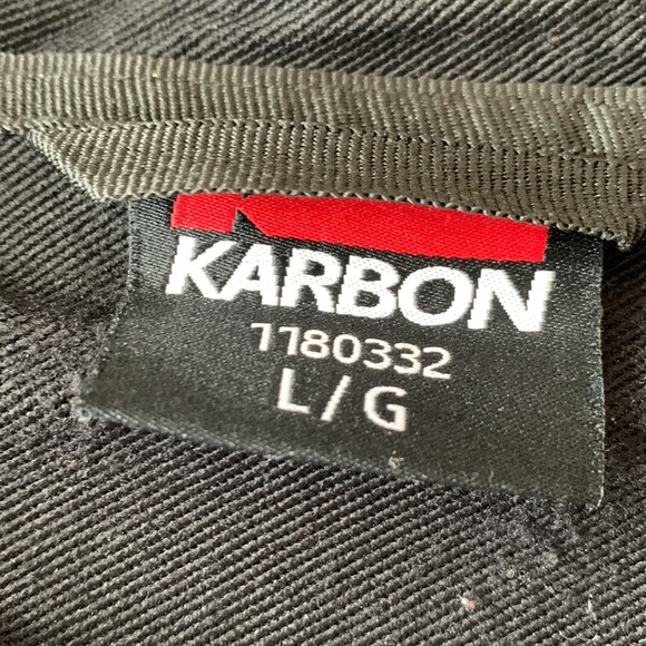 Karbon Men’s Performance Shell Jacket with Hood Black Lightweight Size Large - Picture 6 of 10